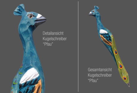 Tier-Kugelschreiber „Pfau“