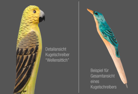 Tier-Kugelschreiber „Wellensittich“